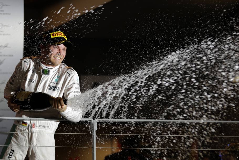 Rosberg, 200 GP in Formula 1, non aveva mai vinto a Singapore. Ap